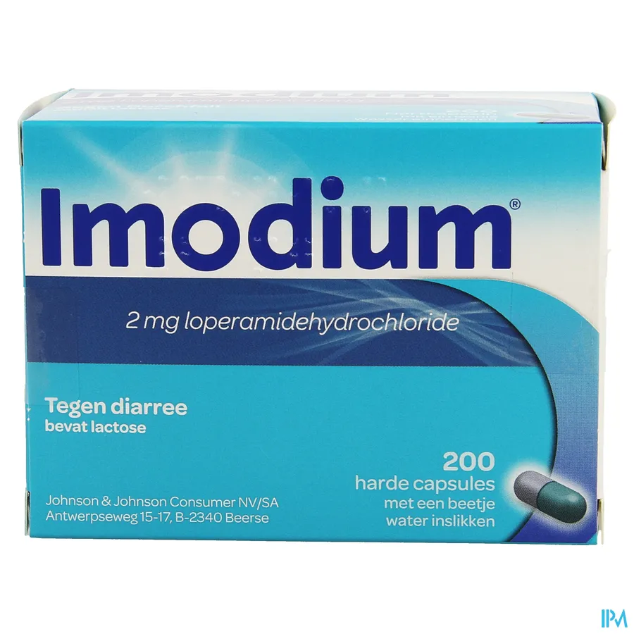 packshot van Imodium 200 capsules