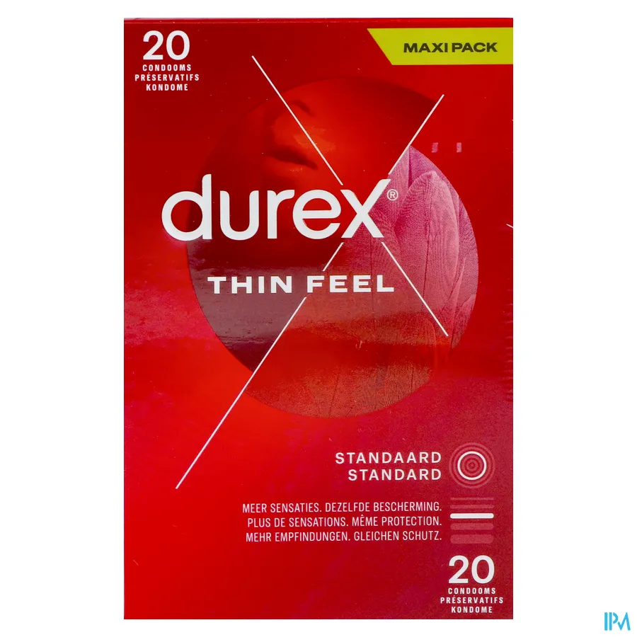 packshot van Durex Thin Feel Condooms 20 stuks