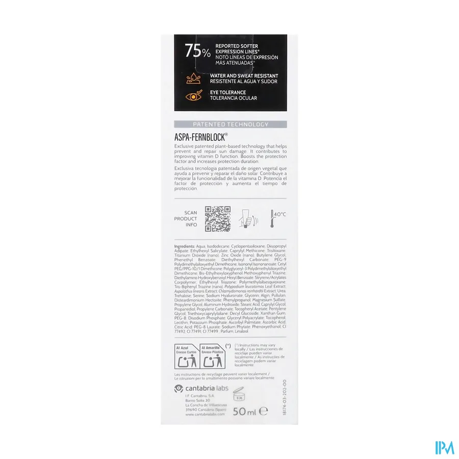 packshot van Heliocare 360° Age Active Fluid SPF50 Tube 50 ml