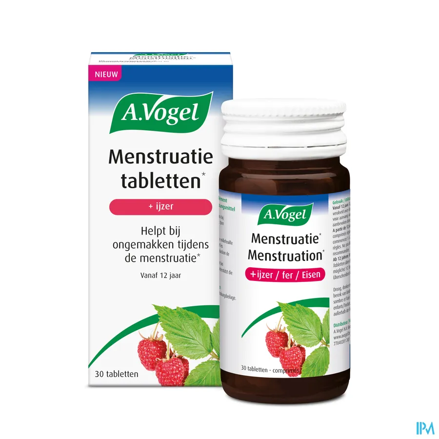 productshot van A.vogel Menstruatie Tabletten 30