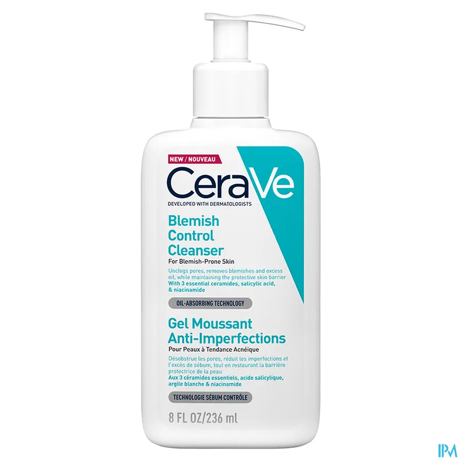 packshot van CeraVe Anti-Onzuiverheden Reinigingsgel 236 ml