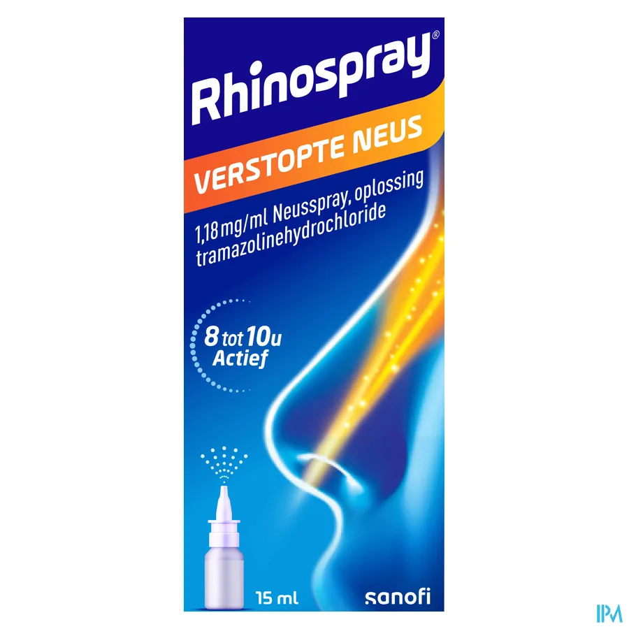 packshot van Rhinospray Verstopte Neus 1,18mg/ml Neusspray 15 ml