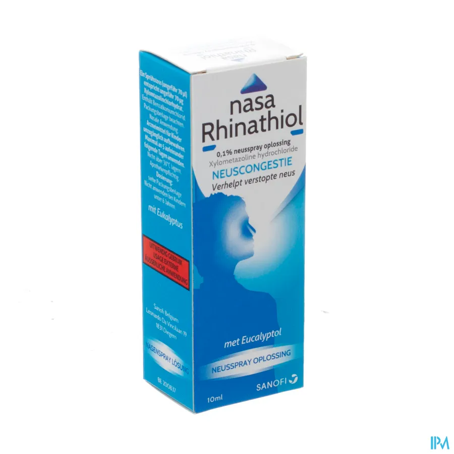 packshot van Nasa Rhinathiol 0,1% 10ml