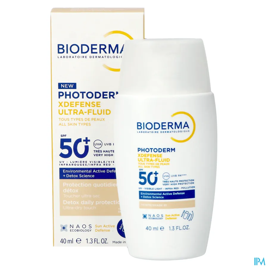 productshot van Bioderma Photoderm XDefense Ultra-Fluid SPF 50+ 40 ml Shade 01