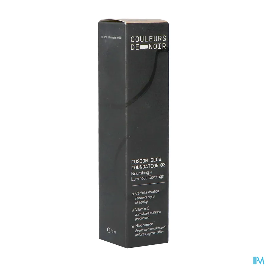 packshot van Couleurs de Noir Fusion Glow Foundation 03 Beige Rosé