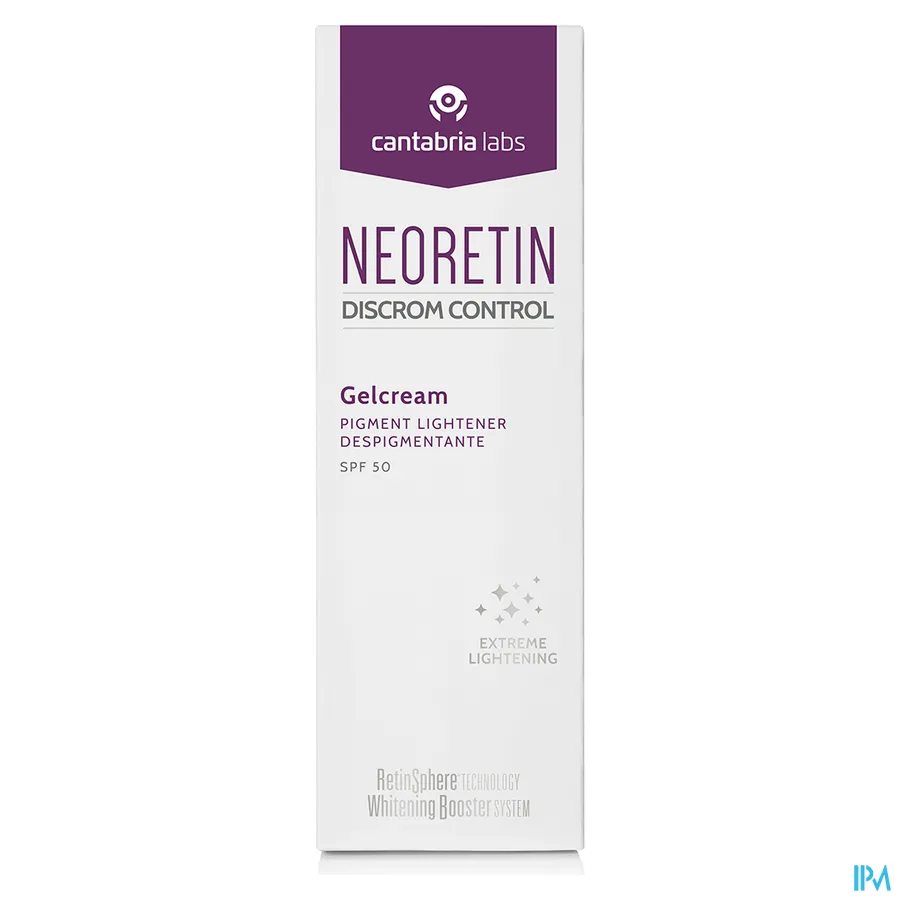 packshot van Neoretin Discrom Control Gelcrème SPF50 40 ml