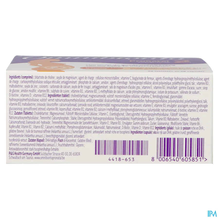 packshot van Omnibionta Pronatal 2 28 tabletten + 28 capsules