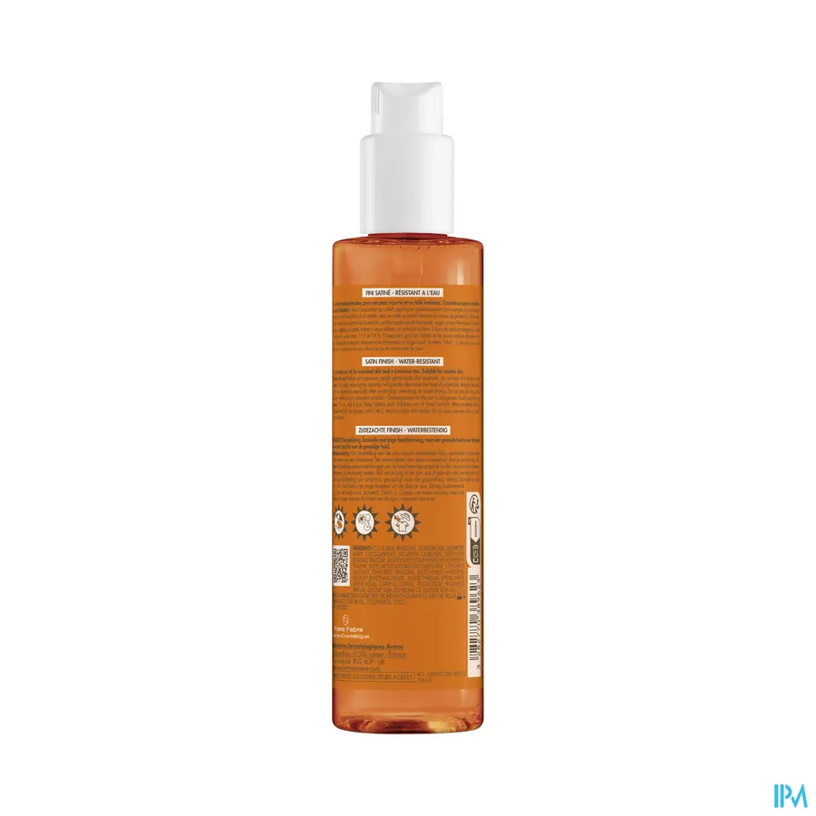 productshot van Avène Waterbestendige Niet-Plakkerige Zonneolie met SPF 30 Flacon 200 ml