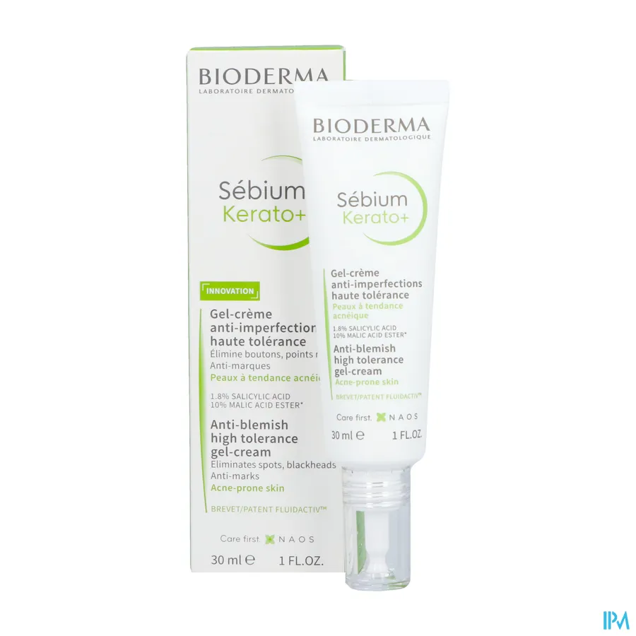 productshot van Bioderma Sébium Kerato+ Gel-Crème 30 ml