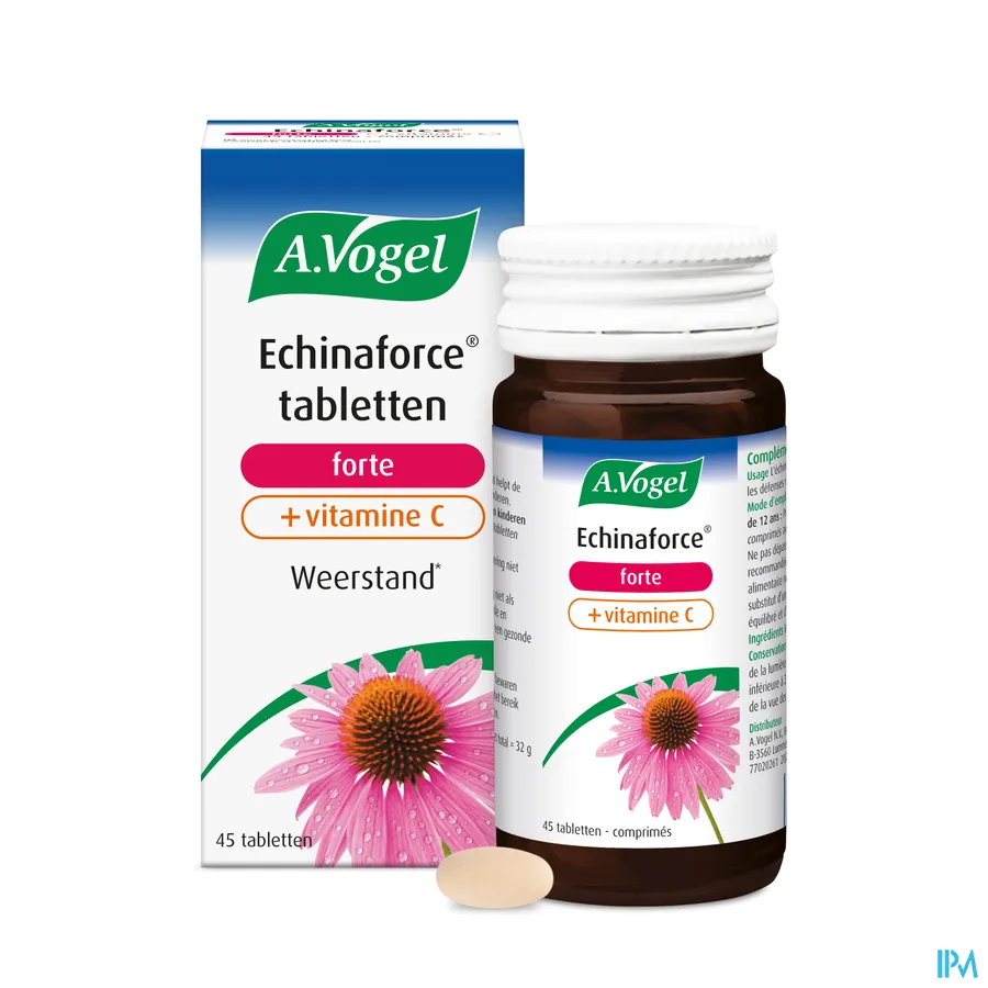 productshot van A. Vogel Echinaforce Forte + Vitamine C 45 tabletten