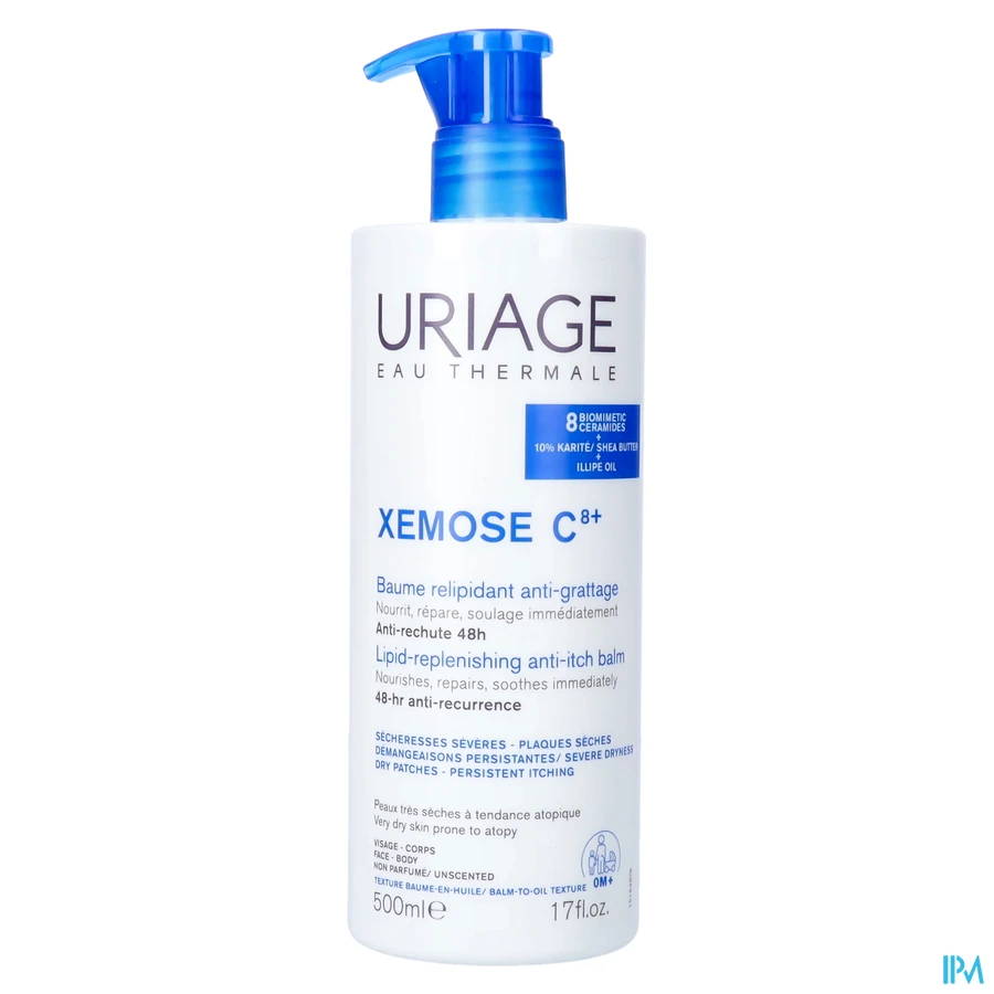 packshot van Uriage Xémose Kalmerende Oliebalsem 500 ml