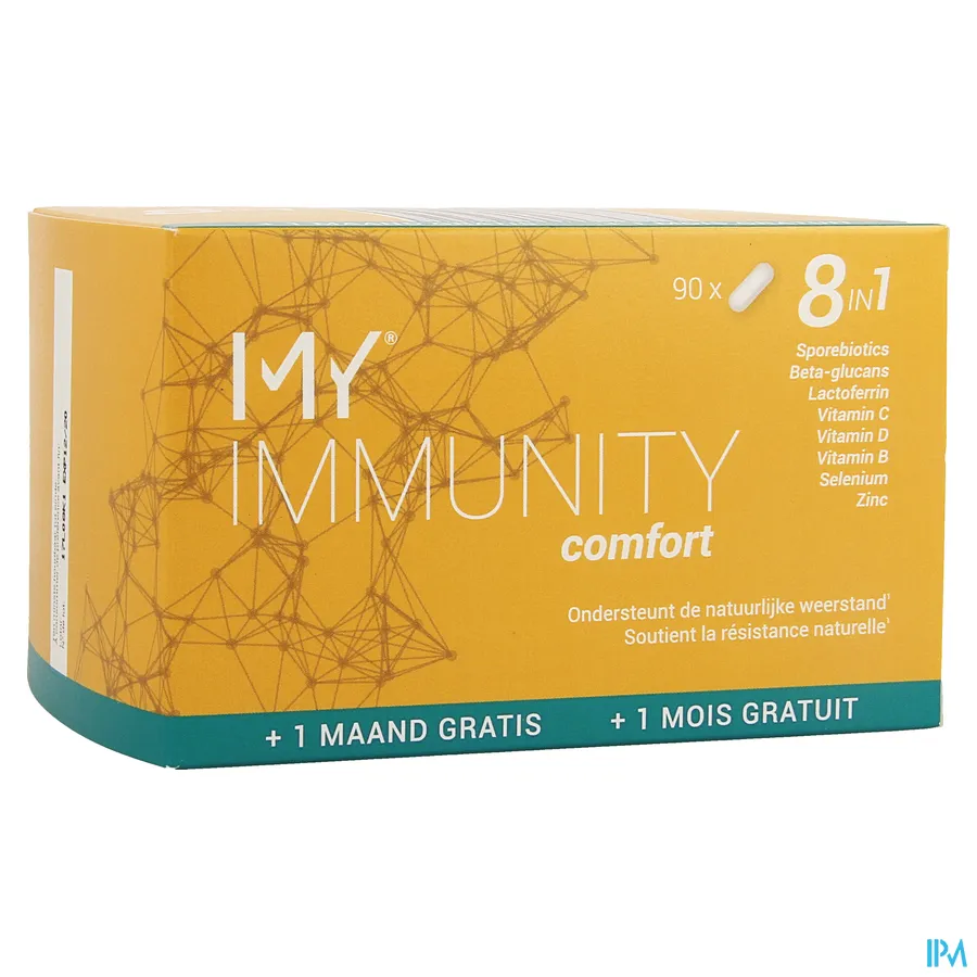 packshot van My Immunity Comfort voor Ondersteuning van de Natuurlijke Weerstand 8-in-1 90 Capsules