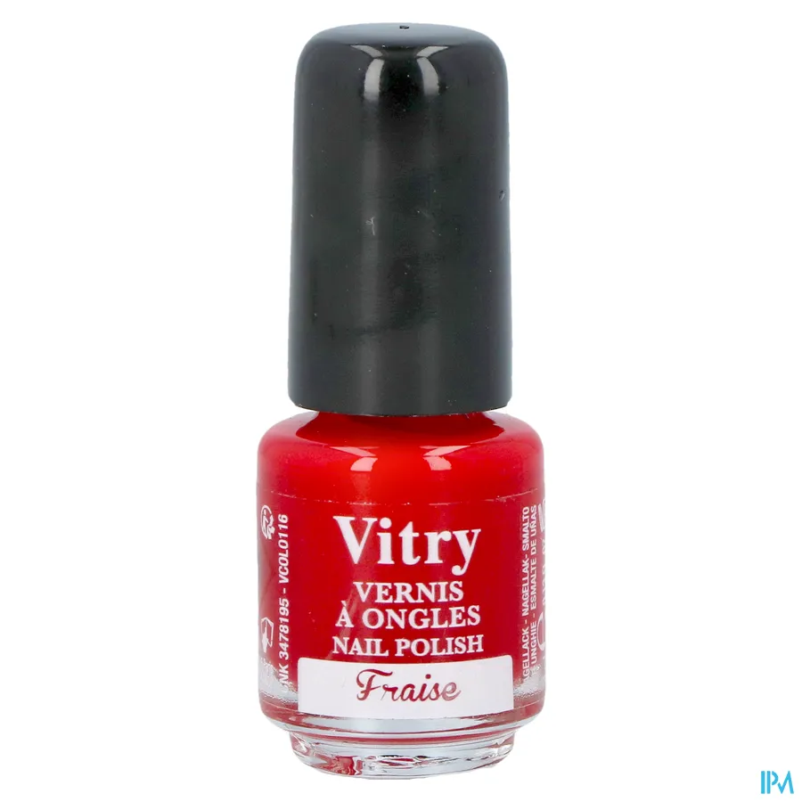 packshot van Vitry Nagellak 116 Fraise 4 ml