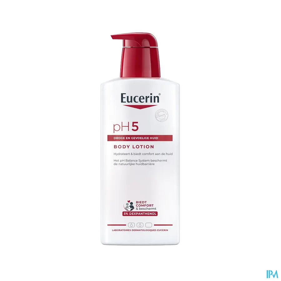 packshot van Eucerin PH5 Bodylotion + Pomp 400ml