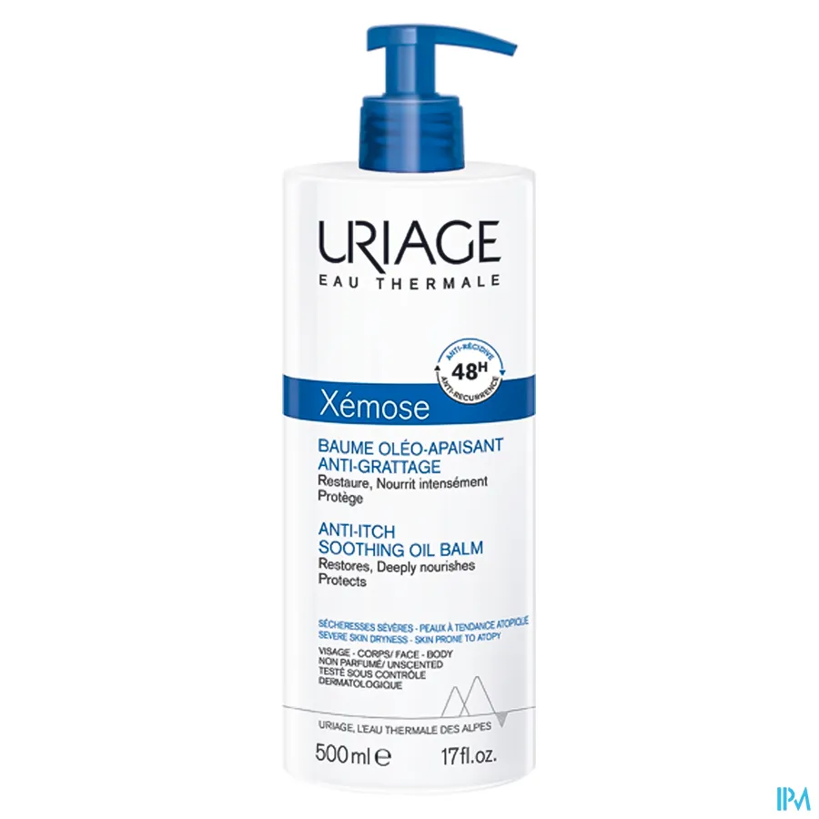 packshot van Uriage Xémose Kalmerende Oliebalsem 500 ml