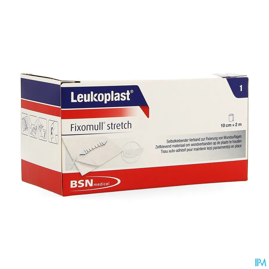 packshot van Fixomull Stretch 10 cm x 2 m 1 stuk