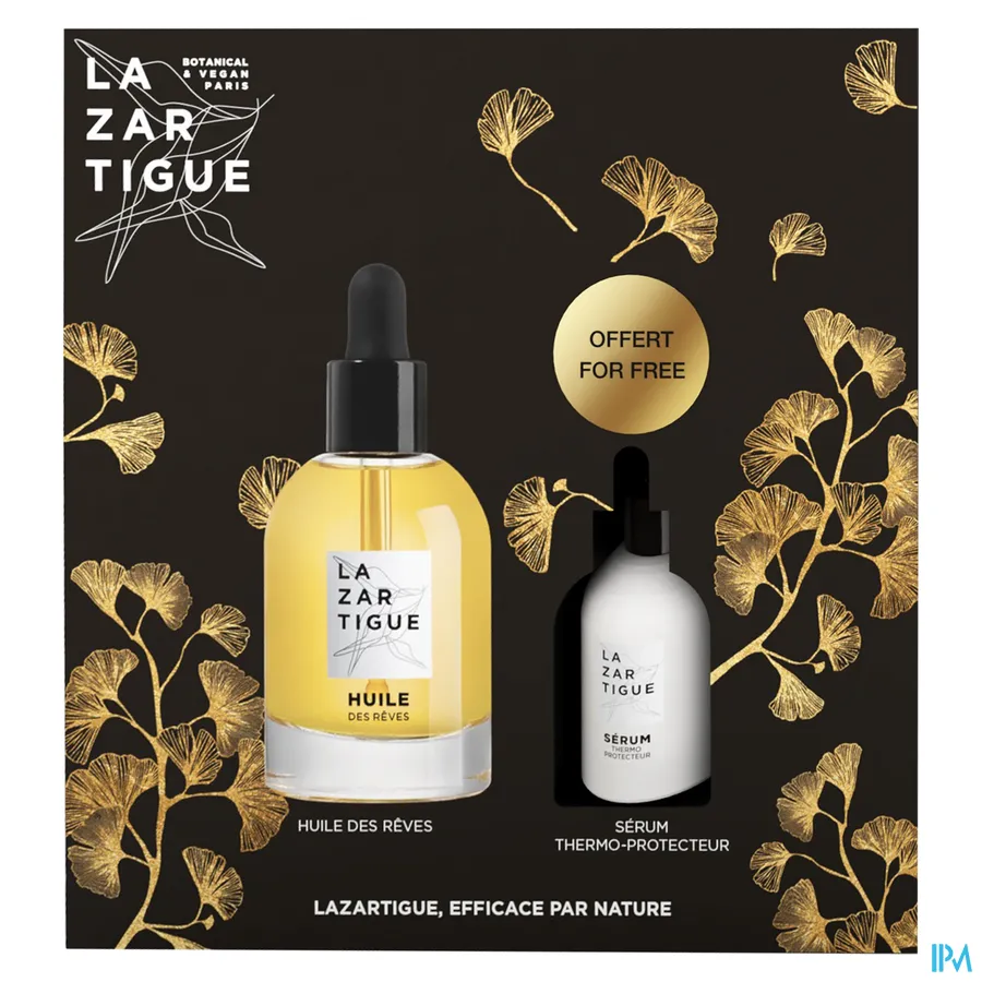 packshot van Lazartigue Coffret Huile Reves 50 ml + serum Exc. 10 ml