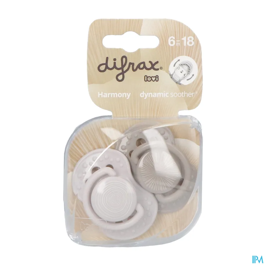 packshot van Difrax Fopspeen Dynamic Harmony 6-18m 2