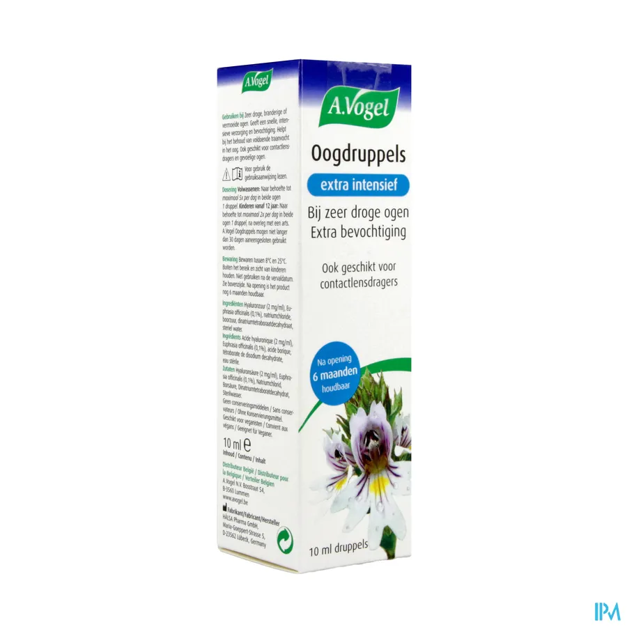 packshot van A. Vogel Oogdruppels Extra Intensief bij Zeer Droge Ogen en voor Extra Bevochtiging 10 ml