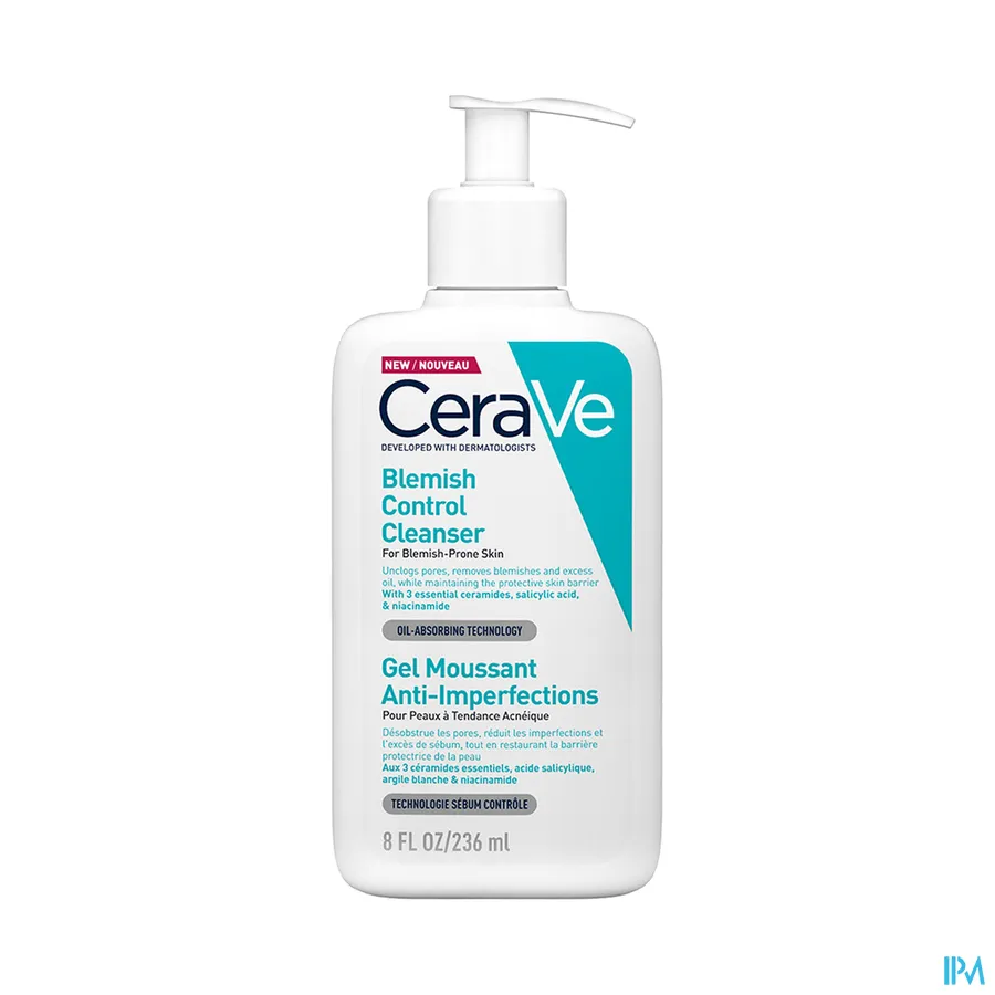packshot van CeraVe Anti-Onzuiverheden Reinigingsgel 236 ml