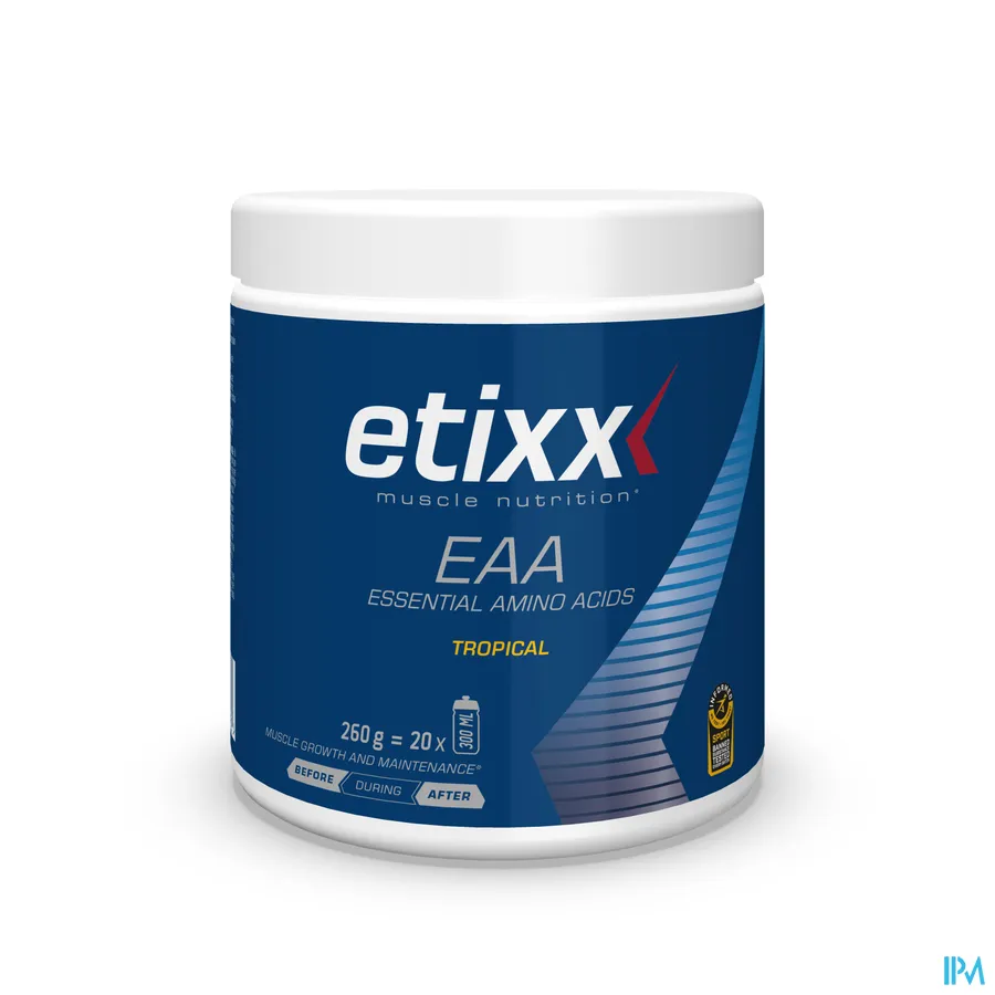 packshot van Etixx EAA Essential Amino Acids Tropical 260 g