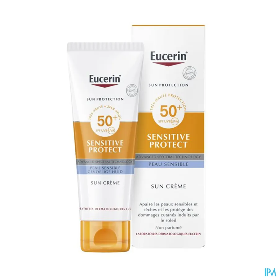 productshot van Eucerin Sensitive Protect Sun Crème SPF50+ 50 ml