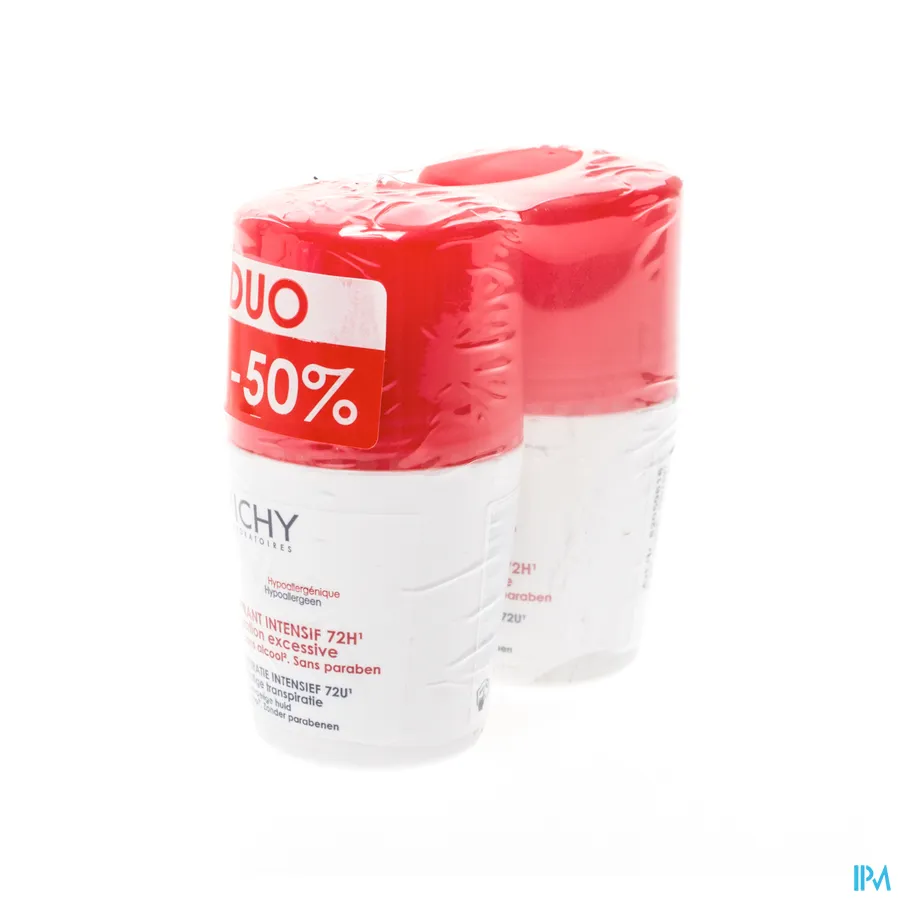 packshot van Vichy Deo Roll-On 72u Overmatige Transpiratie Duo Promo* 2 x 50 ml