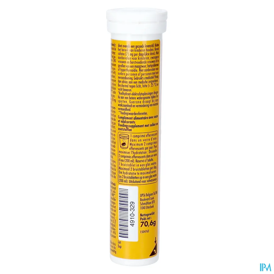 packshot van Feedback Upsa Hydrafizz Energy Boost 16 Bruistabletten