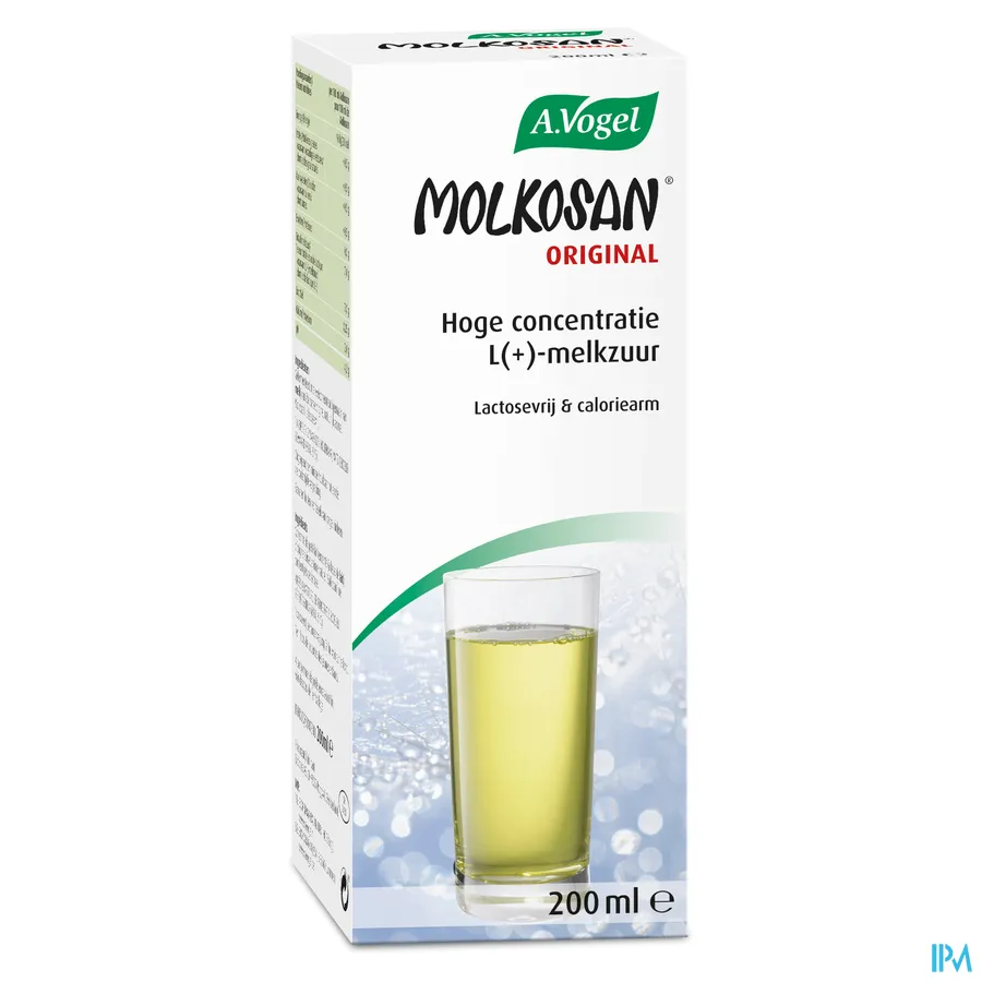 packshot van A. Vogel Molkosan met Hoge Concentratie L-Melkzuur 200 ml