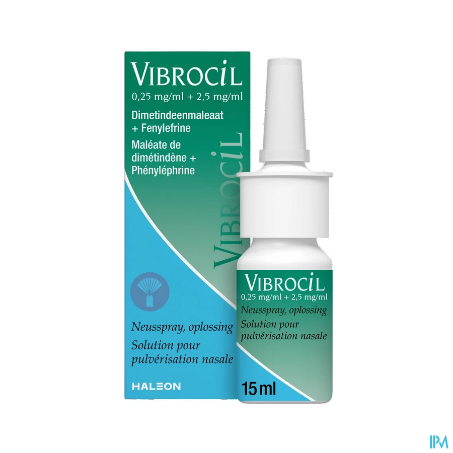 productshot van Vibrocil Neusspray bij Rhinitis 15 ml