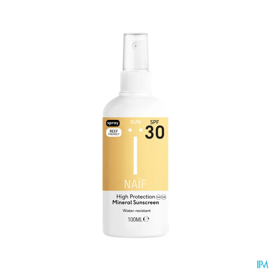 packshot van Naïf Sun Mineral Sunscreen Spray SPF30 100 ml