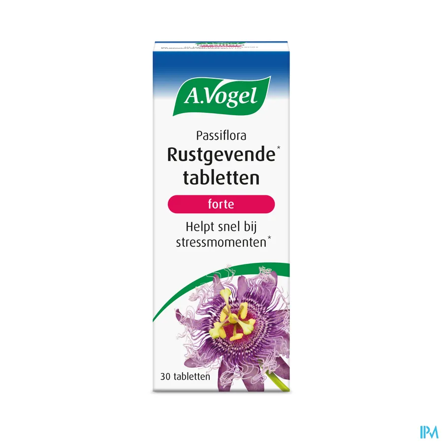 packshot van A. Vogel Passiflora Complex Forte Ontspannend 30 Tabletten