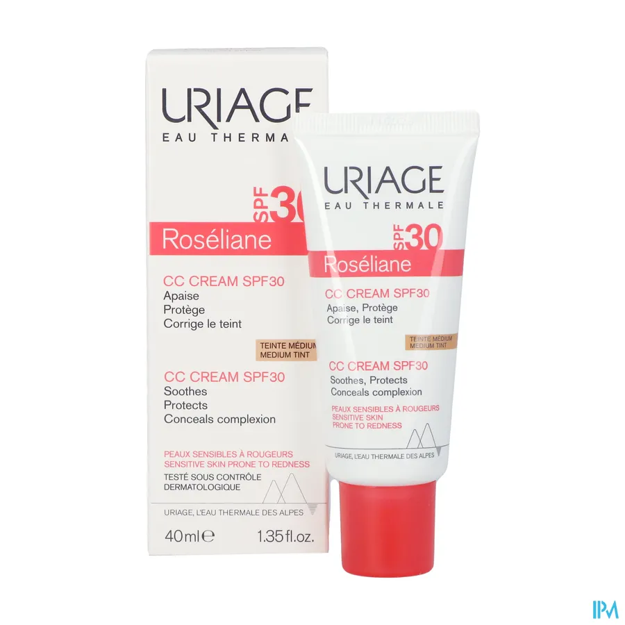 packshot van Uriage Roseliane CC Crème SPF30 - medium tint 40 ml