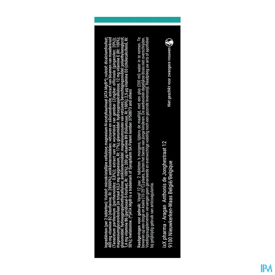 packshot van MegrixX 60 tabletten