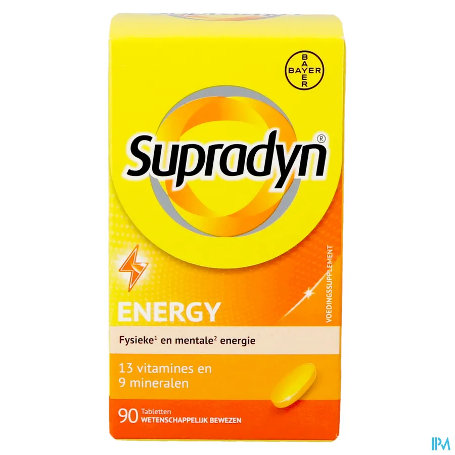 packshot van Supradyn Energy 90 tabletten