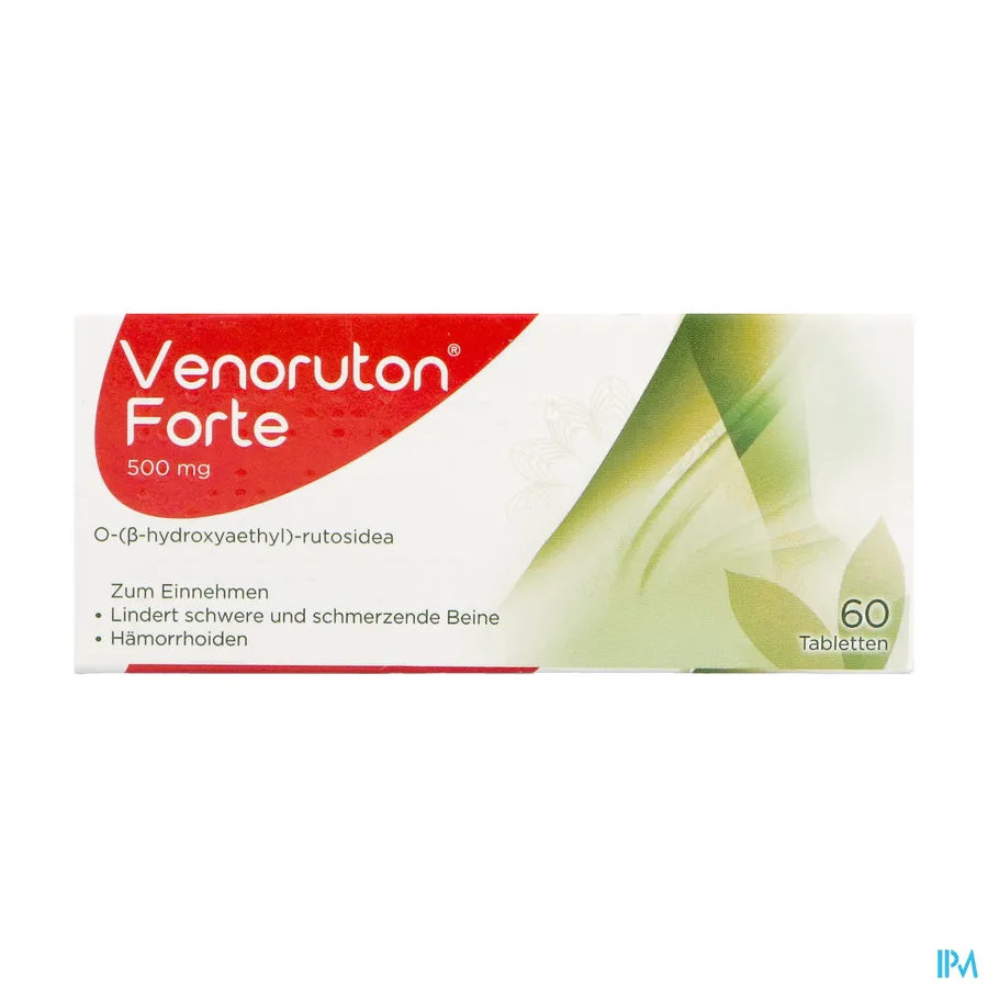 packshot van Venoruton Forte 500 60 tabletten