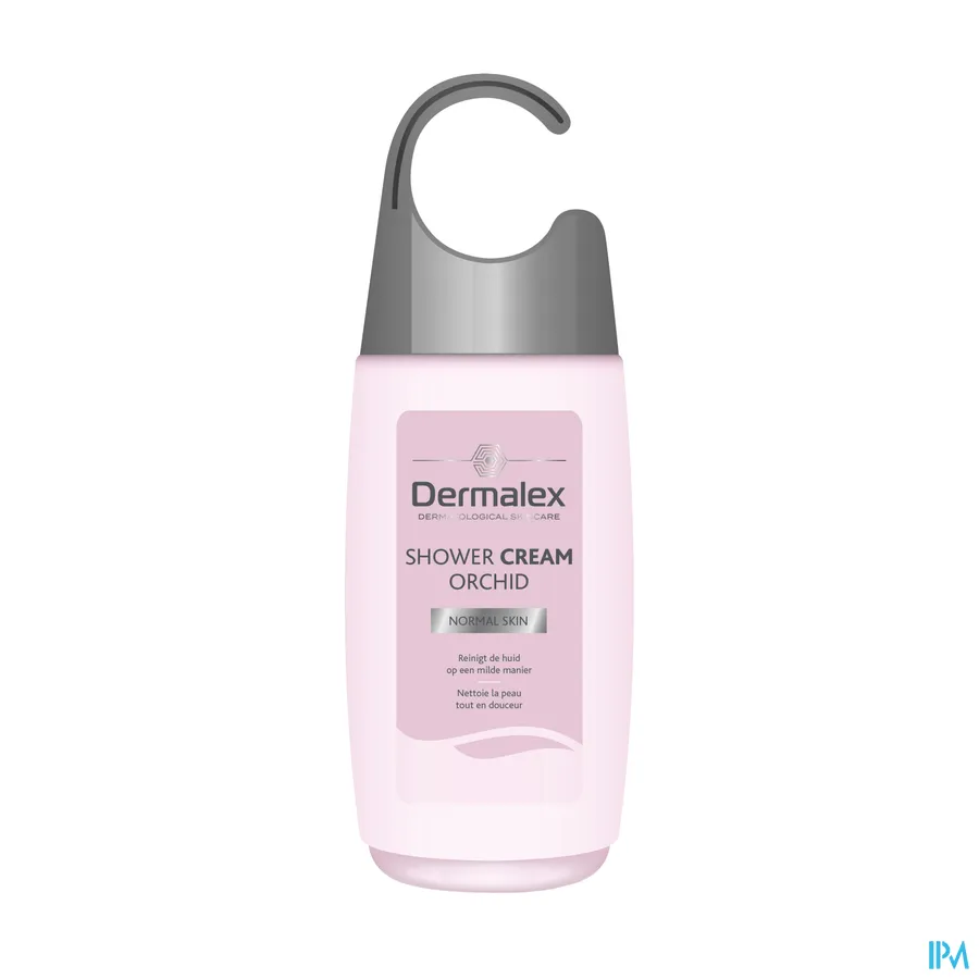 packshot van Dermalex Shower Cream Orchid voor Normale Huid Flacon 250 ml