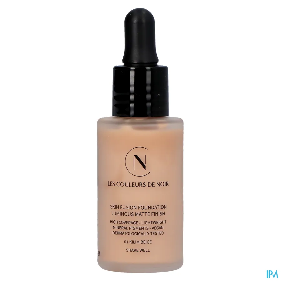 packshot van Les Couleurs De Noir Skin Fusion Foundation 01 Kilim Beige 30 ml