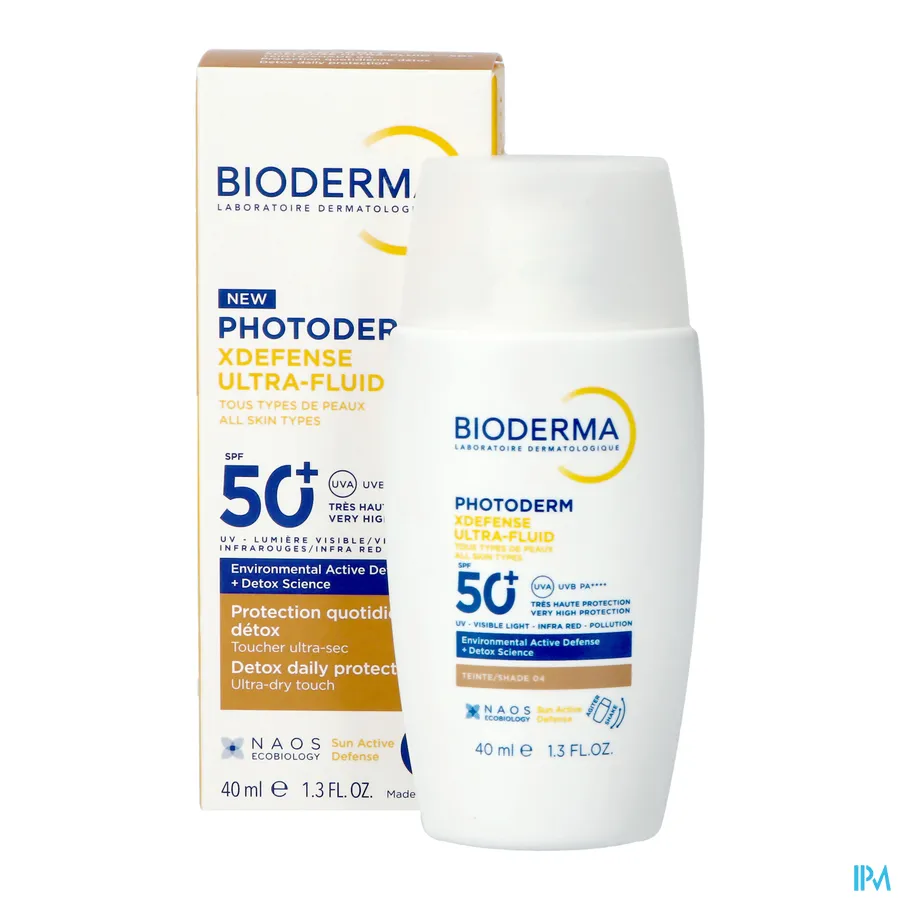 productshot van Bioderma Photoderm XDefense Ultra-Fluid SPF 50+ 40 ml Shade 04