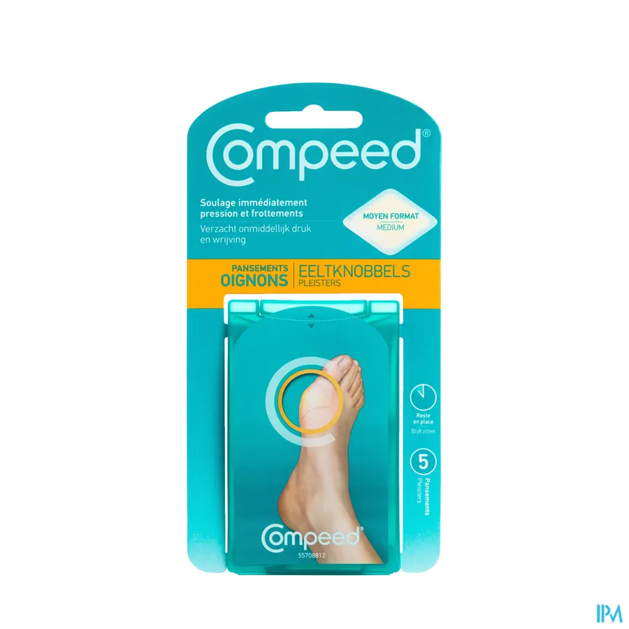 packshot van Compeed Eeltknobbels Medium Formaat 5 Pleisters