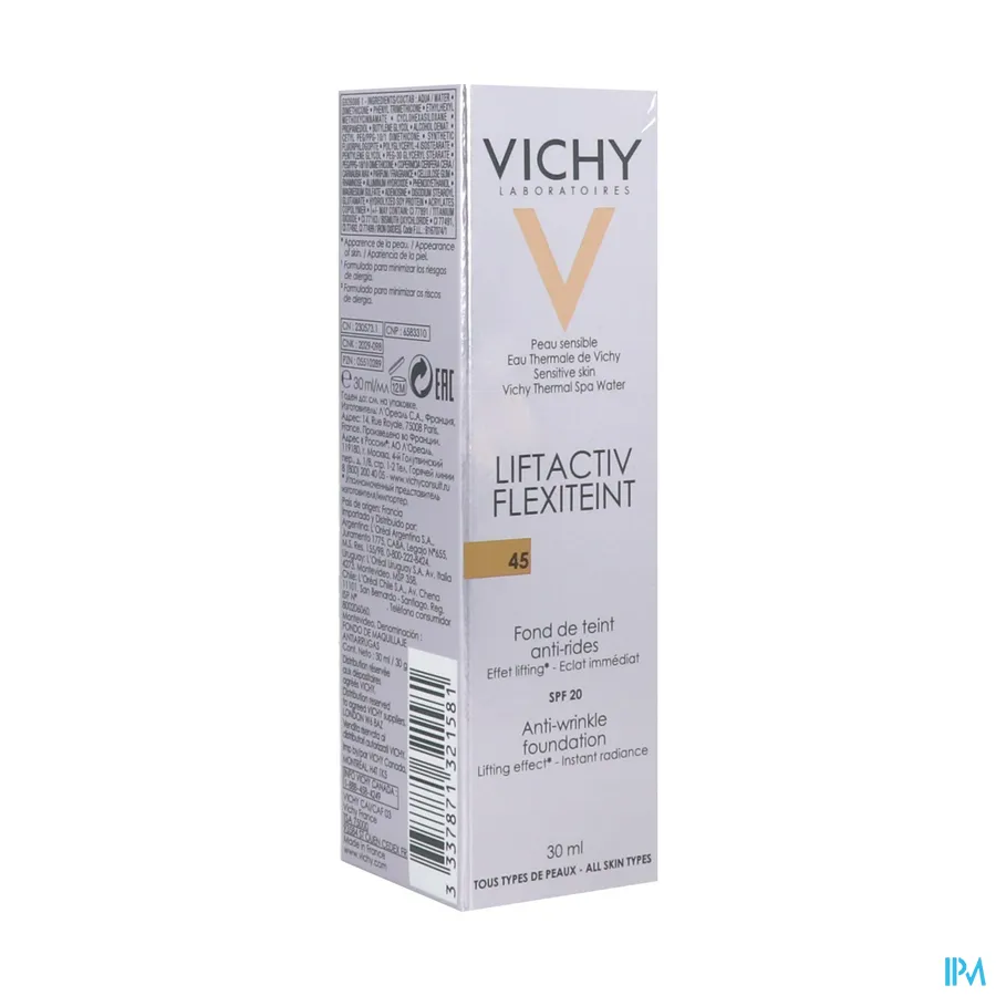packshot van Vichy Liftactiv Flexiteint 45 Gold 30 ml