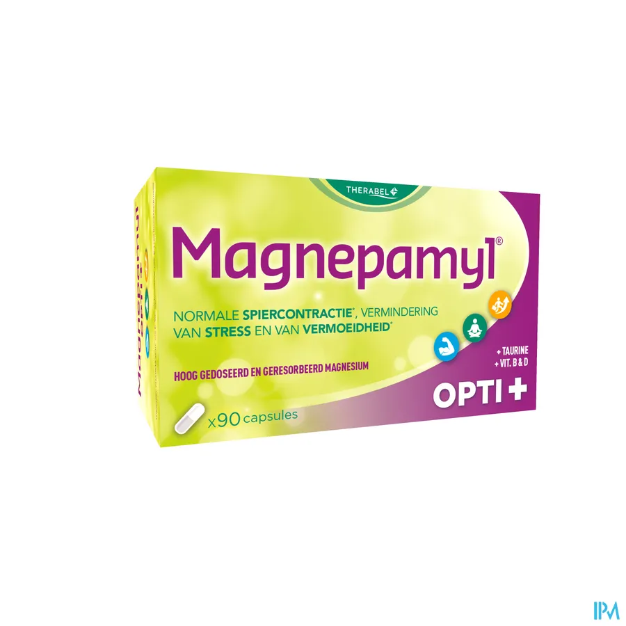 packshot van Magnepamyl Opti+ 90 Capsules