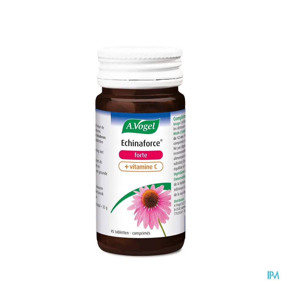 productshot van A. Vogel Echinaforce Forte + Vitamine C 45 tabletten