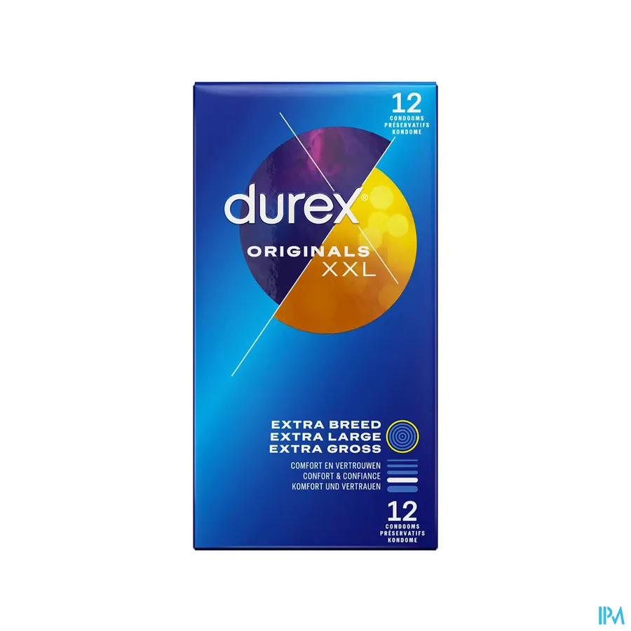 packshot van Durex Originals XXL Condooms 12 stuks