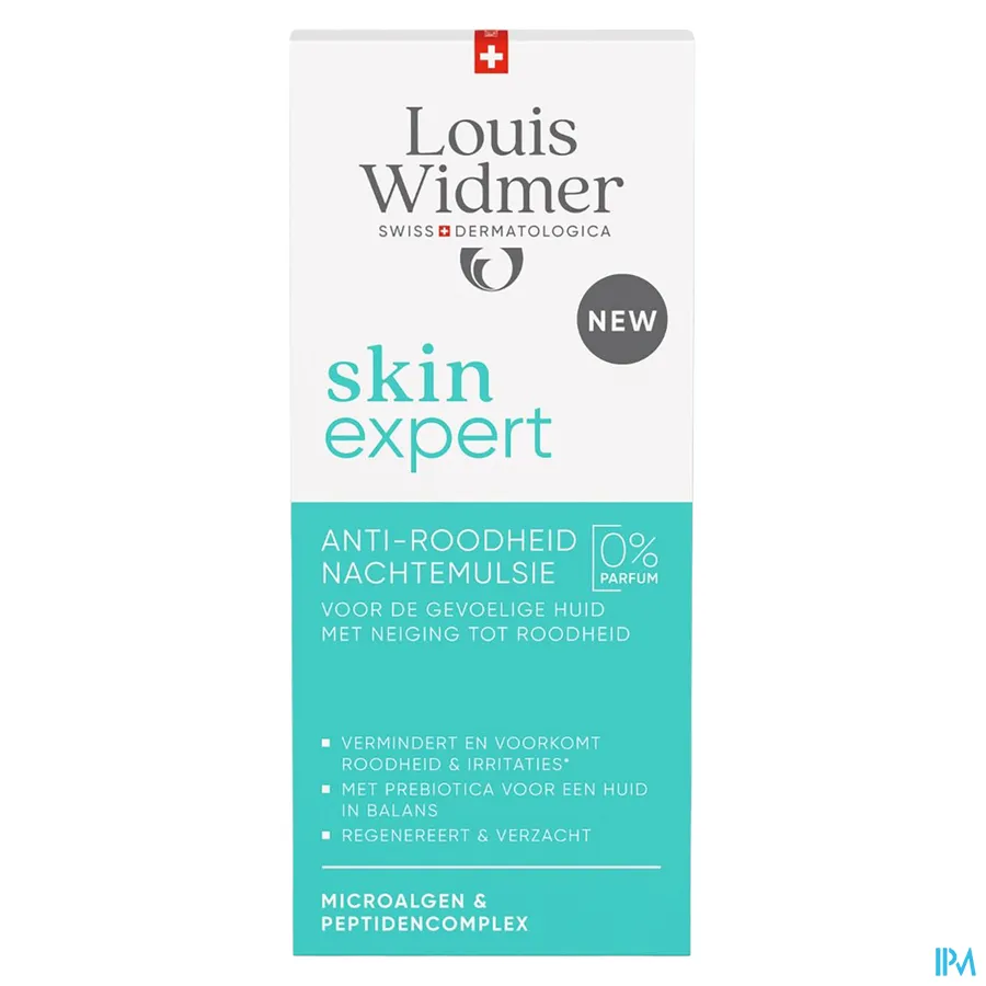 packshot van Louis Widmer Skin Expert Anti-Roodheid Nachtemulsie 50 ml