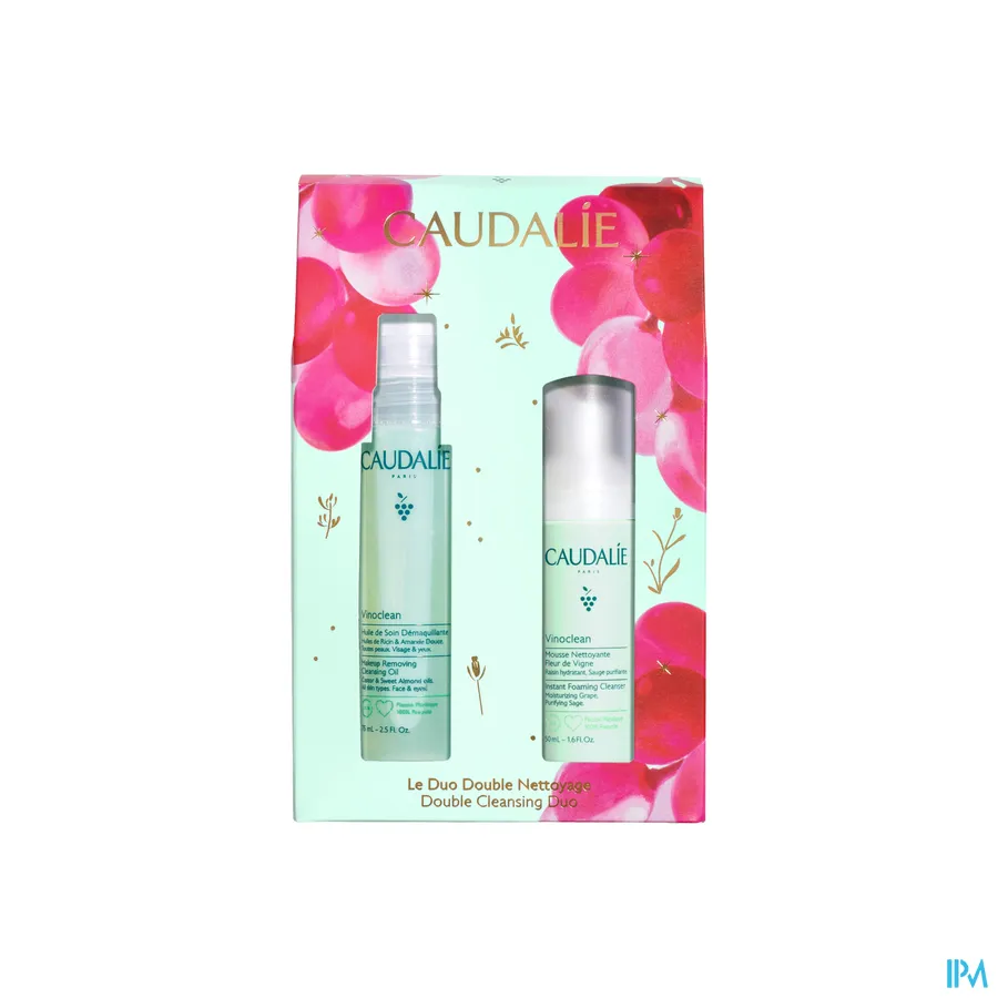 packshot van Caudalie Vinoclean Double Cleansing Duo Geschenkset 1 set