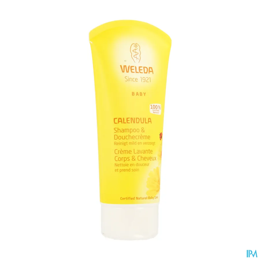 packshot van Weleda Baby Shampoo & Douchecrème Calendula 200 ml