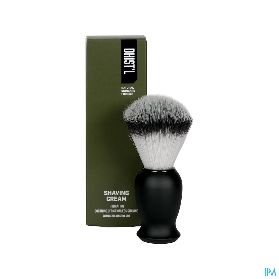productshot van Dhist'l Shaving Brush Aluminium/Vegan