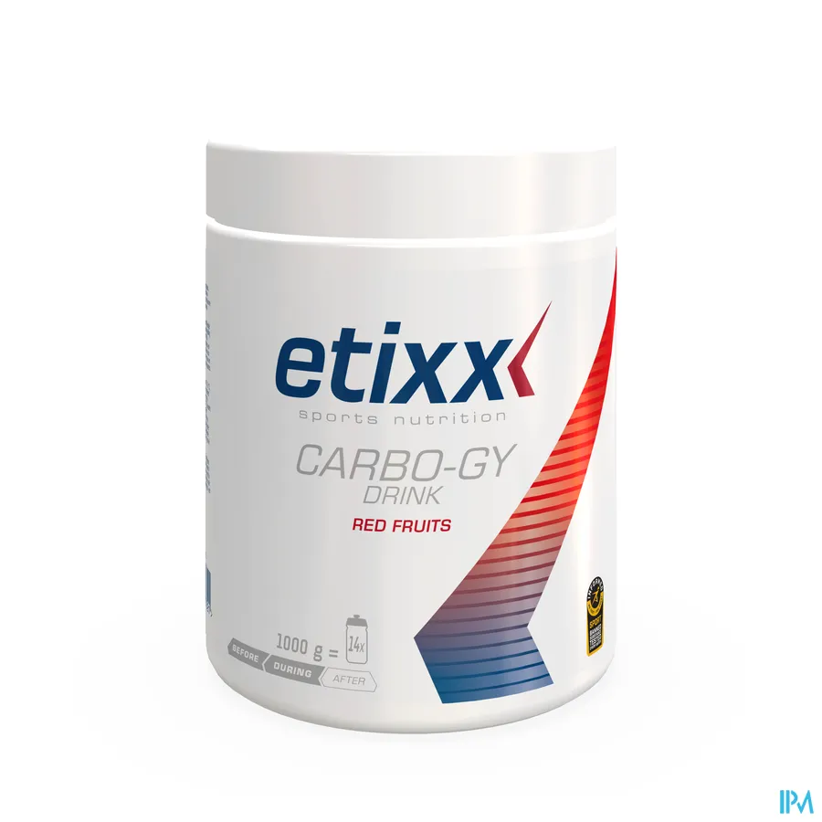 packshot van Etixx Carbo-Gy met Rode Vruchtensmaak 1 kg