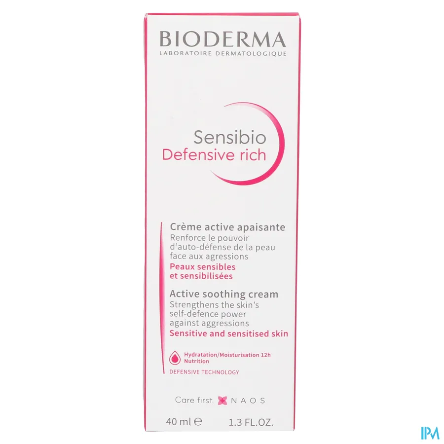 packshot van Bioderma Sensibio Rijke Crème 40 ml